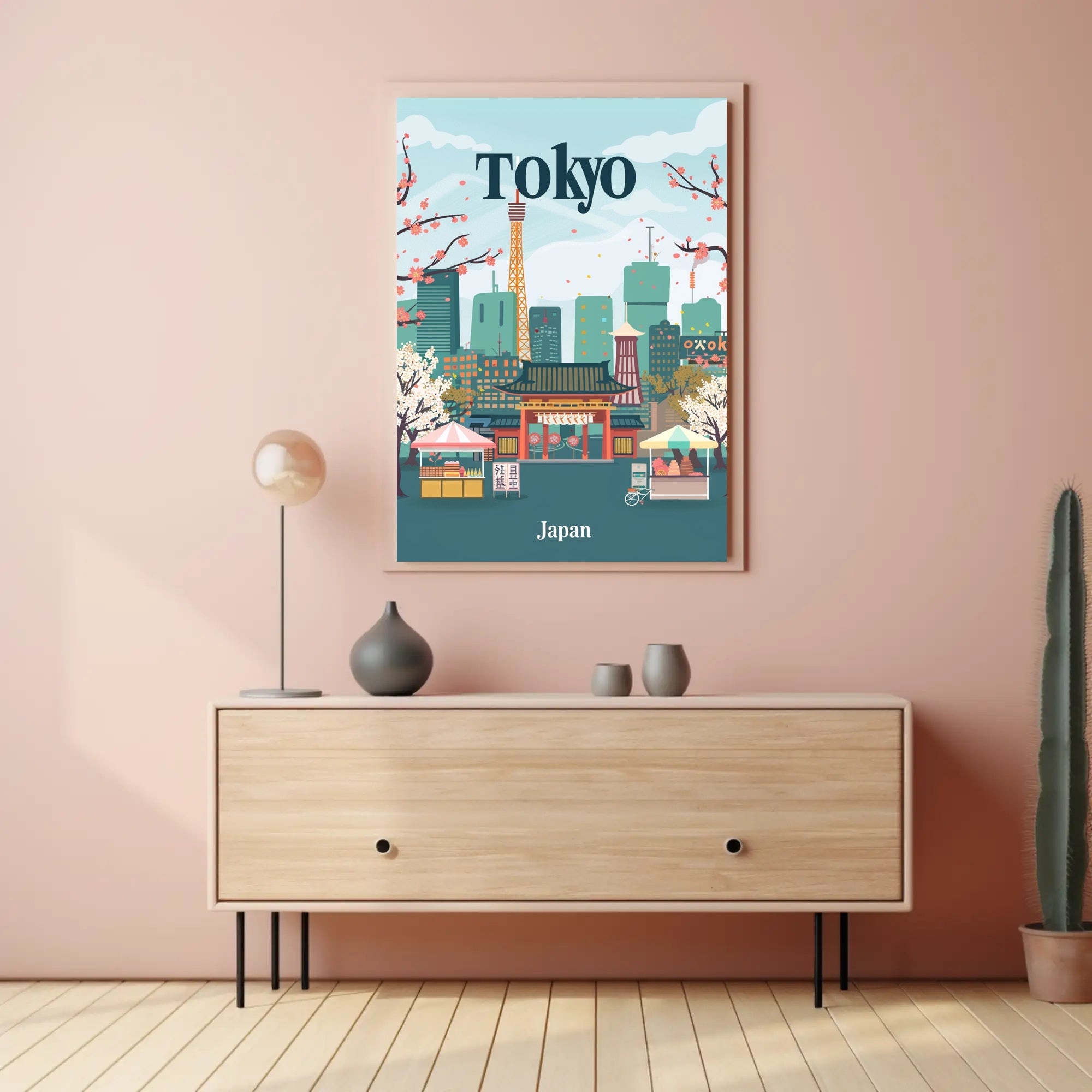 Tokyo's Harmony Travel Poster PosterGoat