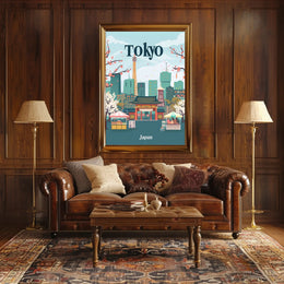 Tokyo's Harmony Travel Poster PosterGoat
