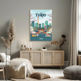 Tokyo's Harmony Travel Poster PosterGoat
