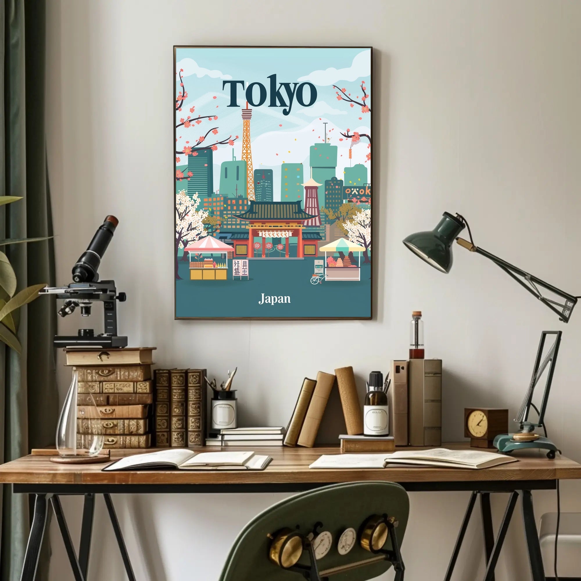 Tokyo's Harmony Travel Poster PosterGoat
