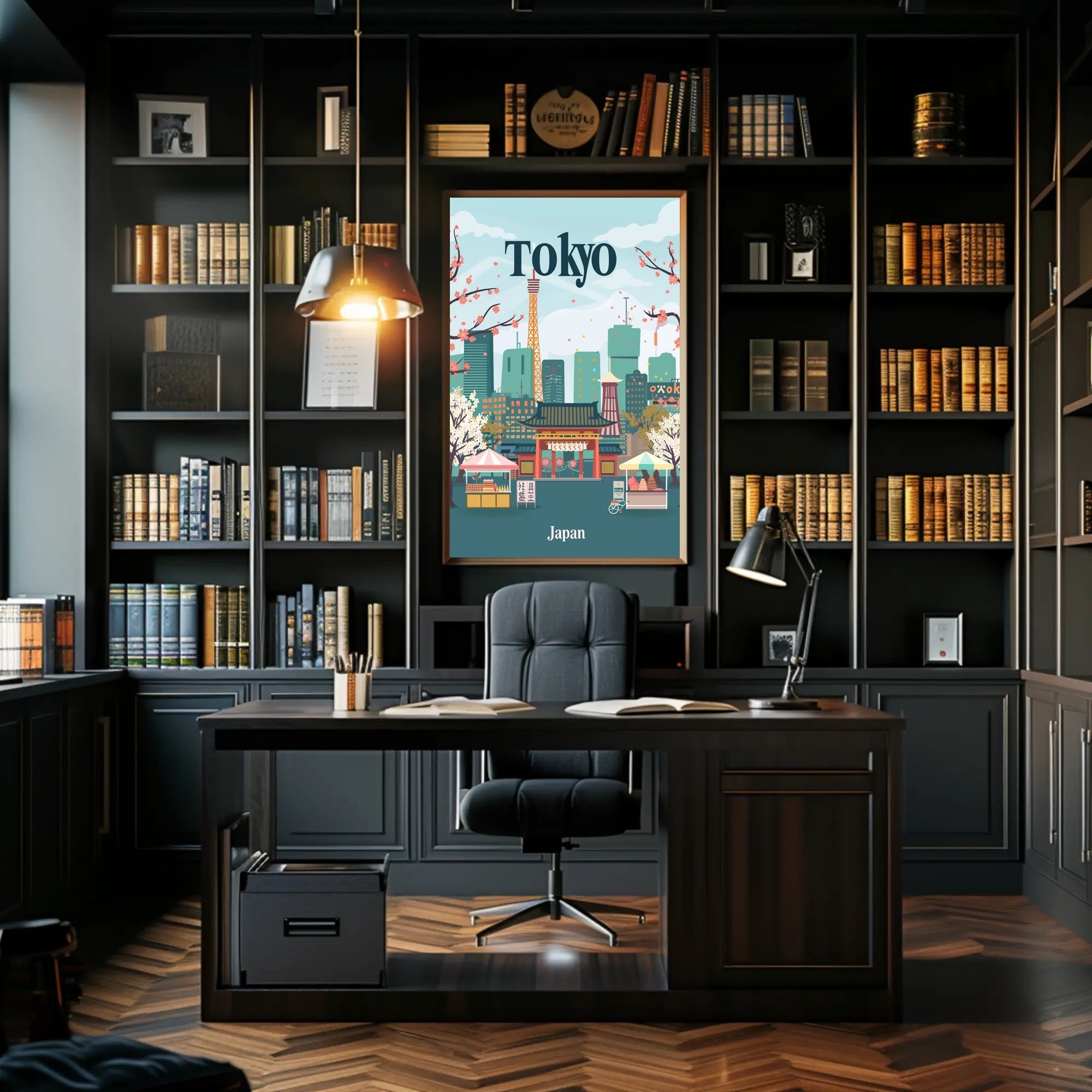 Tokyo's Harmony Travel Poster PosterGoat