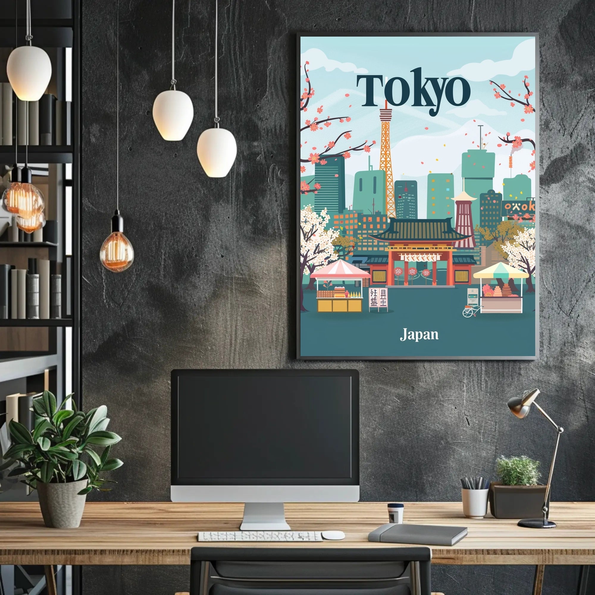 Tokyo's Harmony Travel Poster PosterGoat