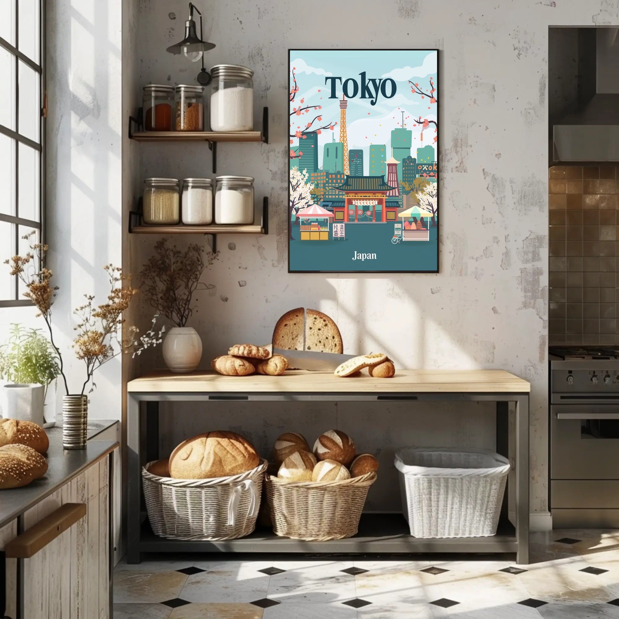 Tokyo's Harmony Travel Poster PosterGoat