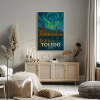 Toledo Ohio Minimalist Design Cultural Heritage Poster PosterGoat