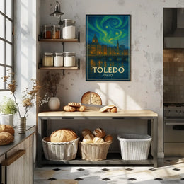 Toledo Ohio Minimalist Design Cultural Heritage Poster PosterGoat