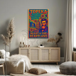 Topeka's Heritage Vibrantly Celebrated in Cultural or Heritage Poster PosterGoat