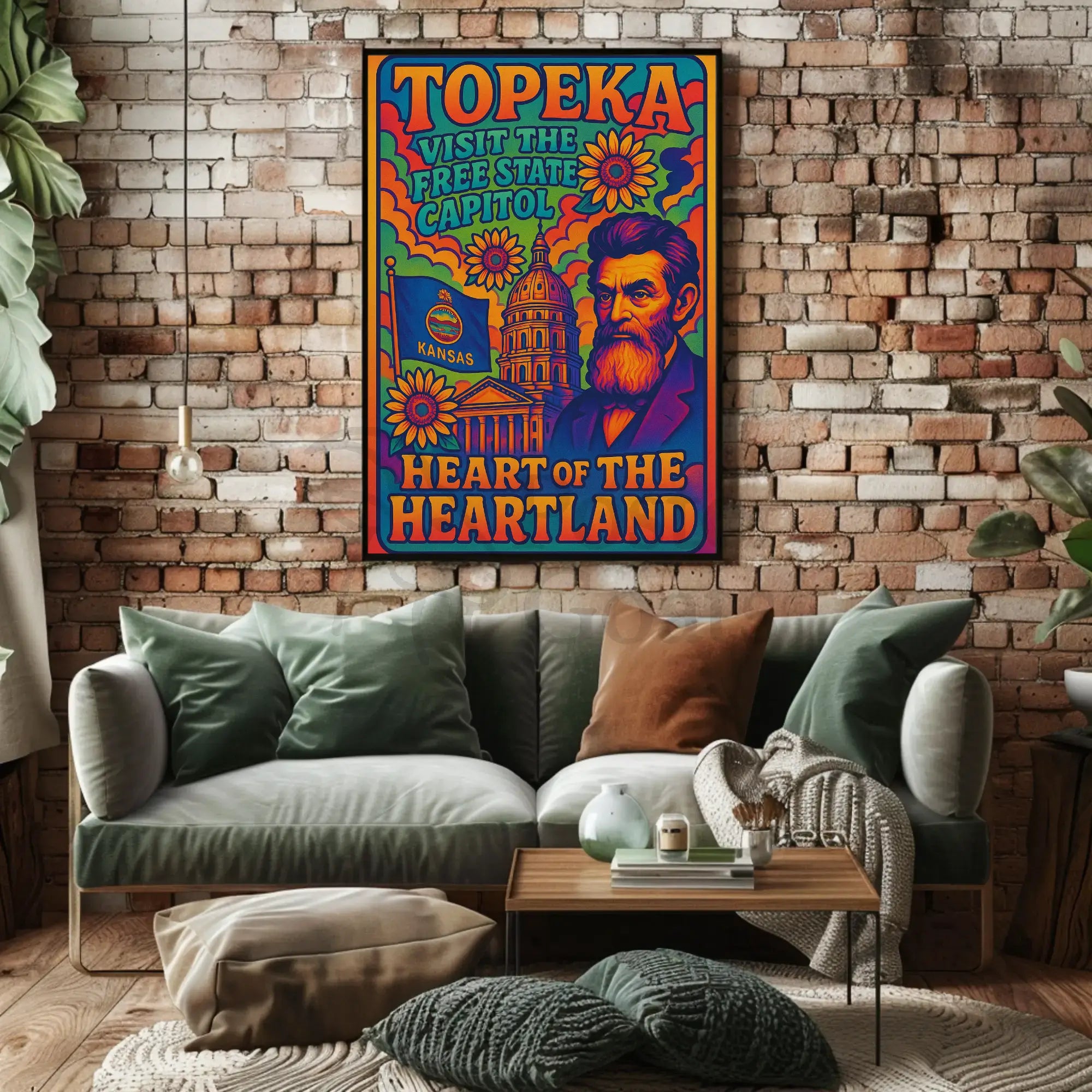 Topeka's Heritage Vibrantly Celebrated in Cultural or Heritage Poster PosterGoat