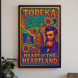 Topeka's Heritage Vibrantly Celebrated in Cultural or Heritage Poster PosterGoat