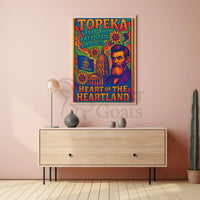 Topeka's Heritage Vibrantly Celebrated in Cultural or Heritage Poster PosterGoat