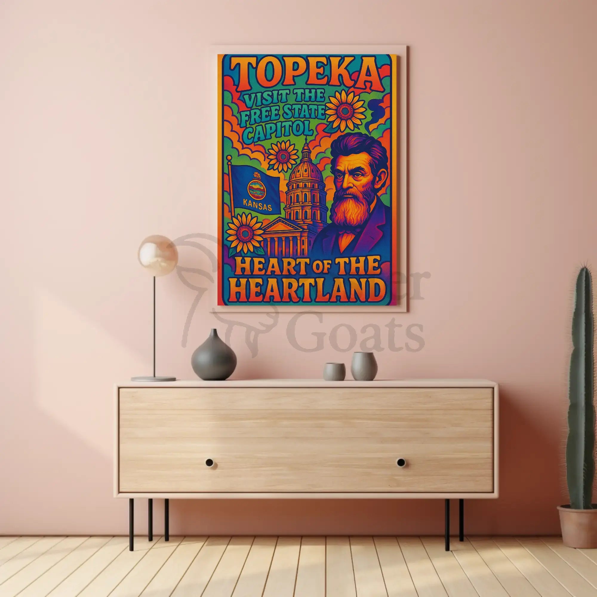 Topeka's Heritage Vibrantly Celebrated in Cultural or Heritage Poster PosterGoat