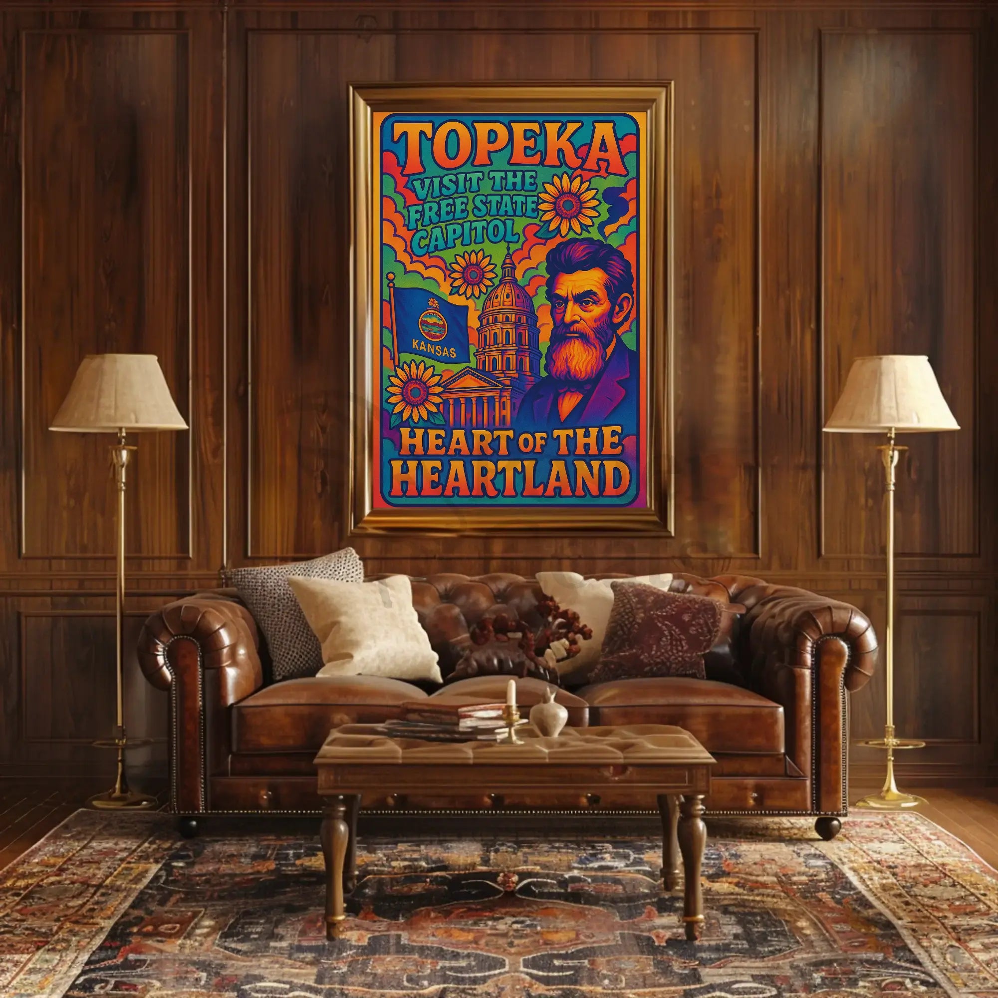 Topeka's Heritage Vibrantly Celebrated in Cultural or Heritage Poster PosterGoat