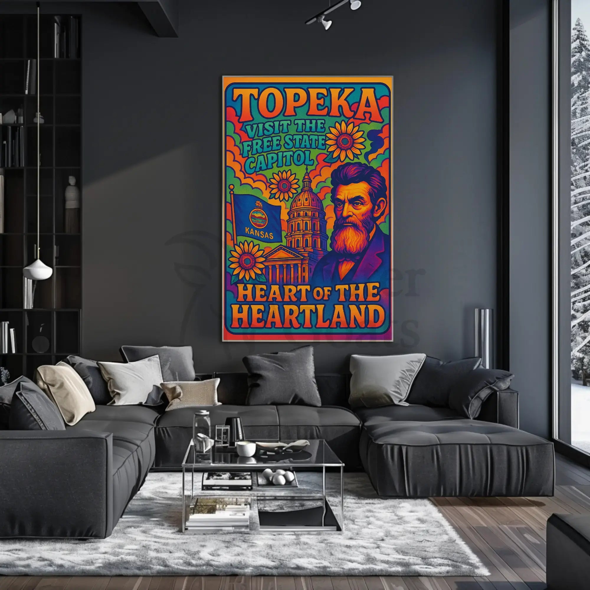 Topeka's Heritage Vibrantly Celebrated in Cultural or Heritage Poster PosterGoat