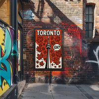 Toronto CN Tower Pop Art in Vibrant Cityscape Poster PosterGoat