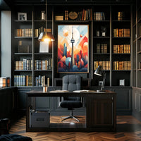 Toronto City Skyline Geometric Art Travel Poster PosterGoat