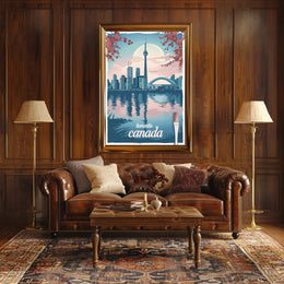 Toronto Skyline Reflection: Urban or Cityscape Poster PosterGoat