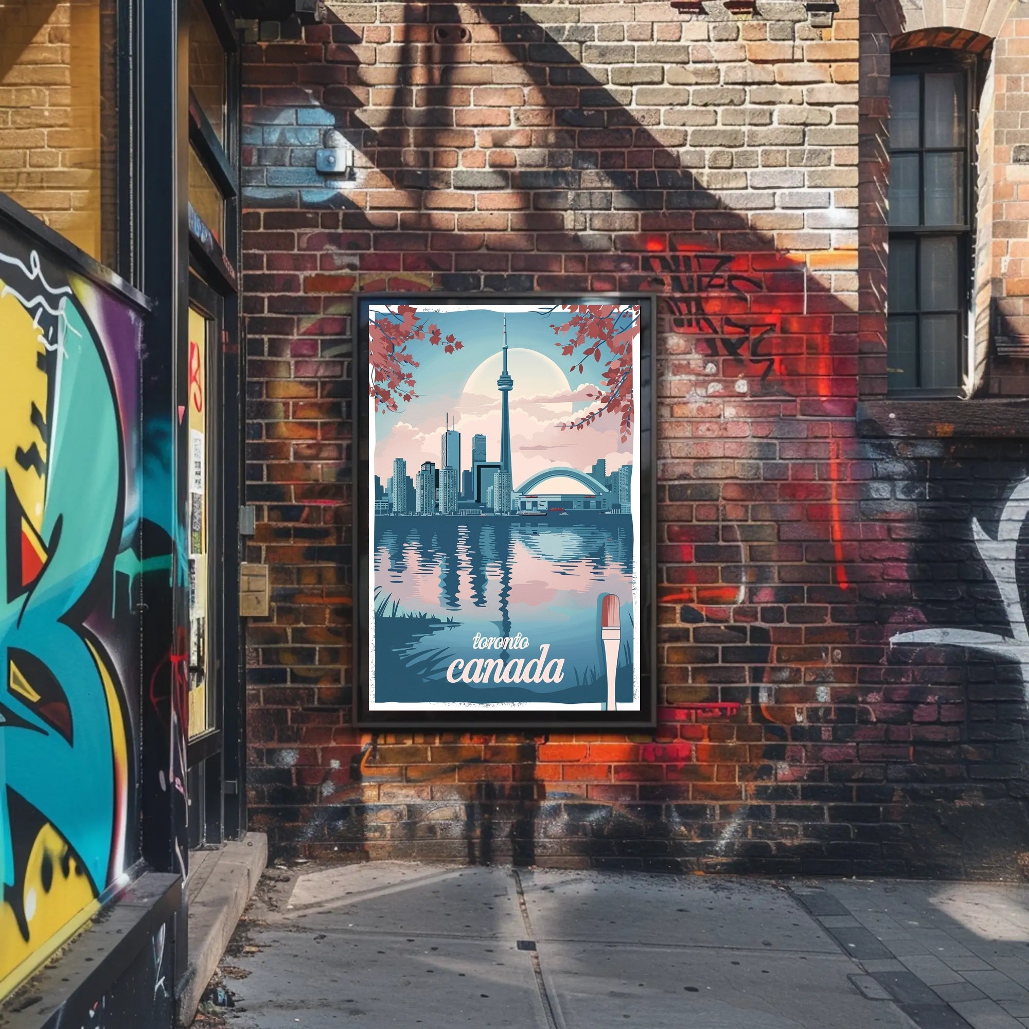 Toronto Skyline Reflection: Urban or Cityscape Poster PosterGoat