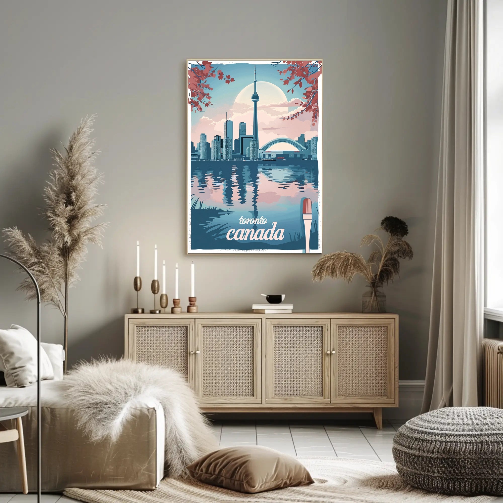 Toronto Skyline Reflection: Urban or Cityscape Poster PosterGoat