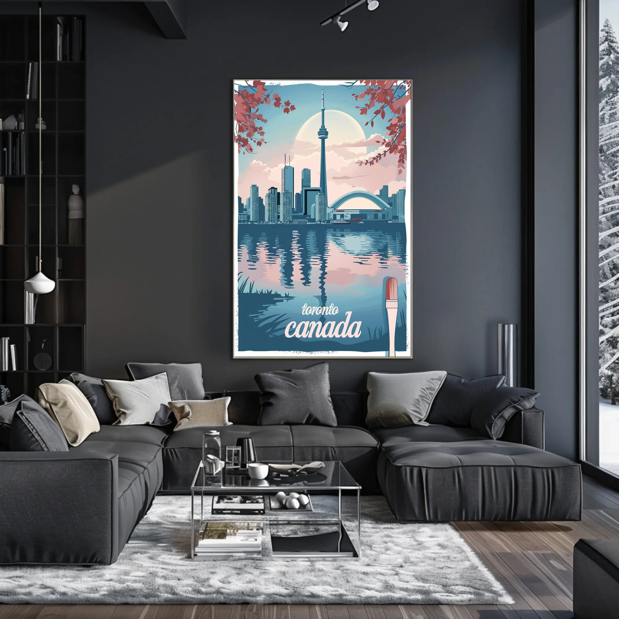 Toronto Skyline Reflection: Urban or Cityscape Poster PosterGoat