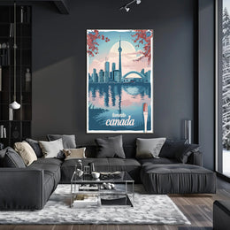 Toronto Skyline Reflection: Urban or Cityscape Poster PosterGoat