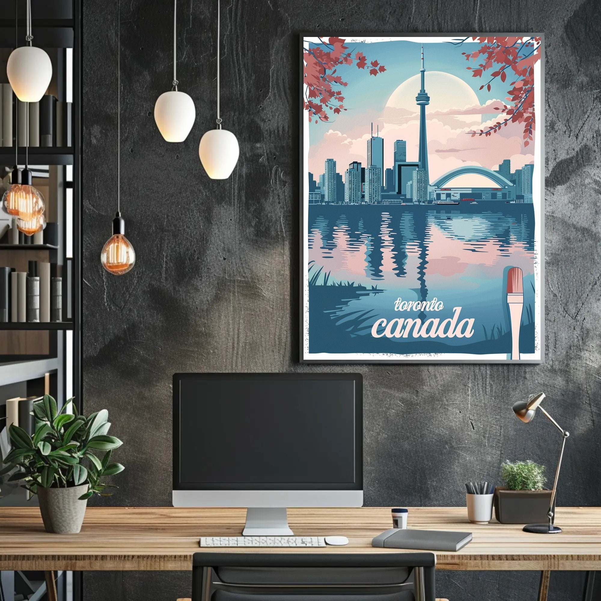 Toronto Skyline Reflection: Urban or Cityscape Poster PosterGoat