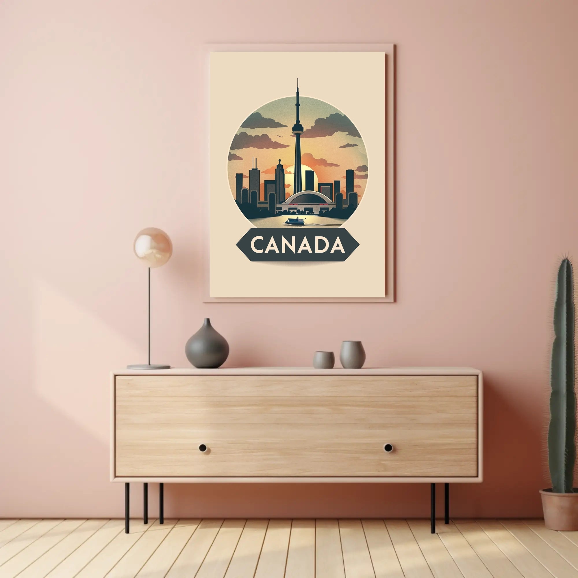 Toronto Skyline at Sunset: Urban or Cityscape Poster PosterGoat