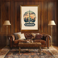 Toronto Skyline at Sunset: Urban or Cityscape Poster PosterGoat