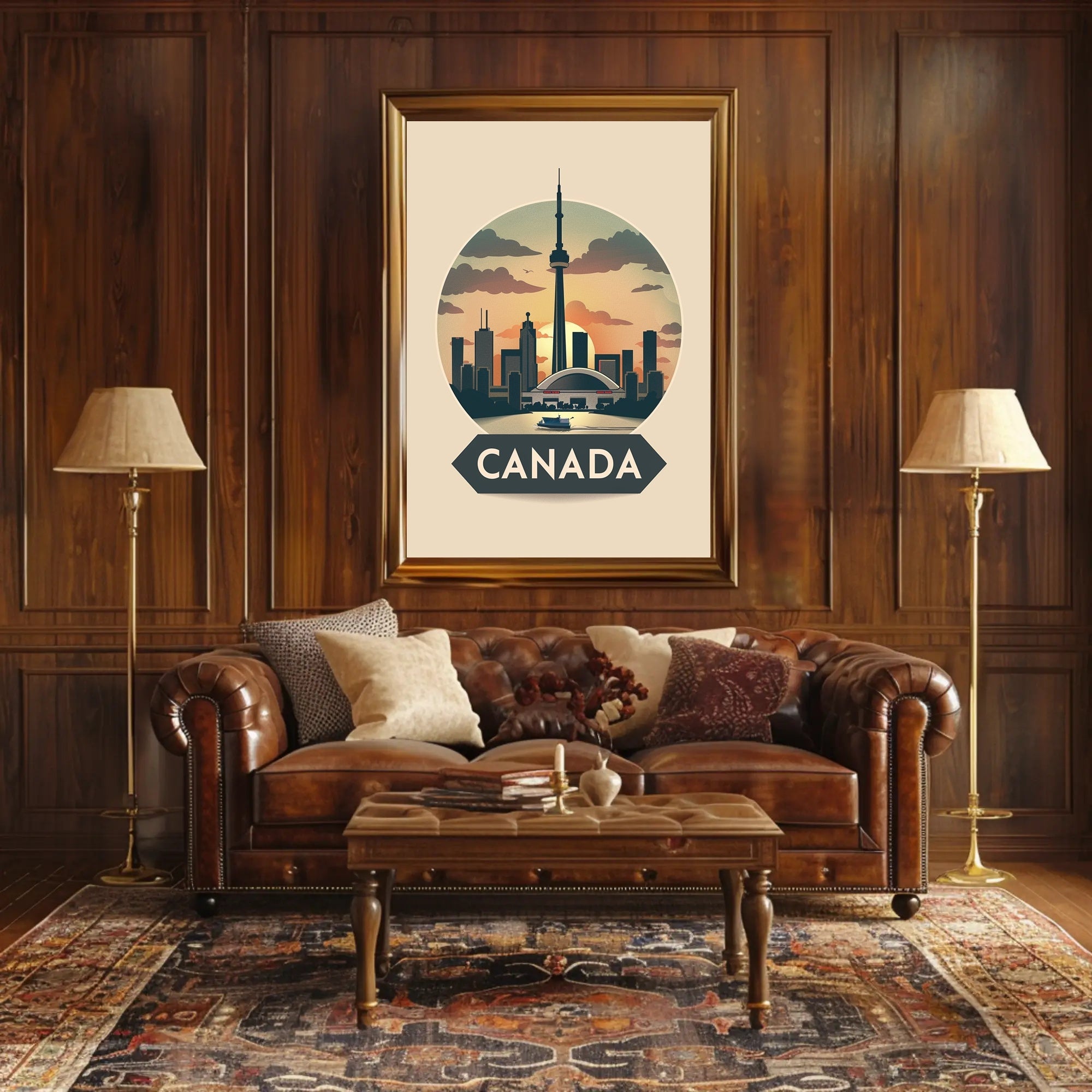 Toronto Skyline at Sunset: Urban or Cityscape Poster PosterGoat