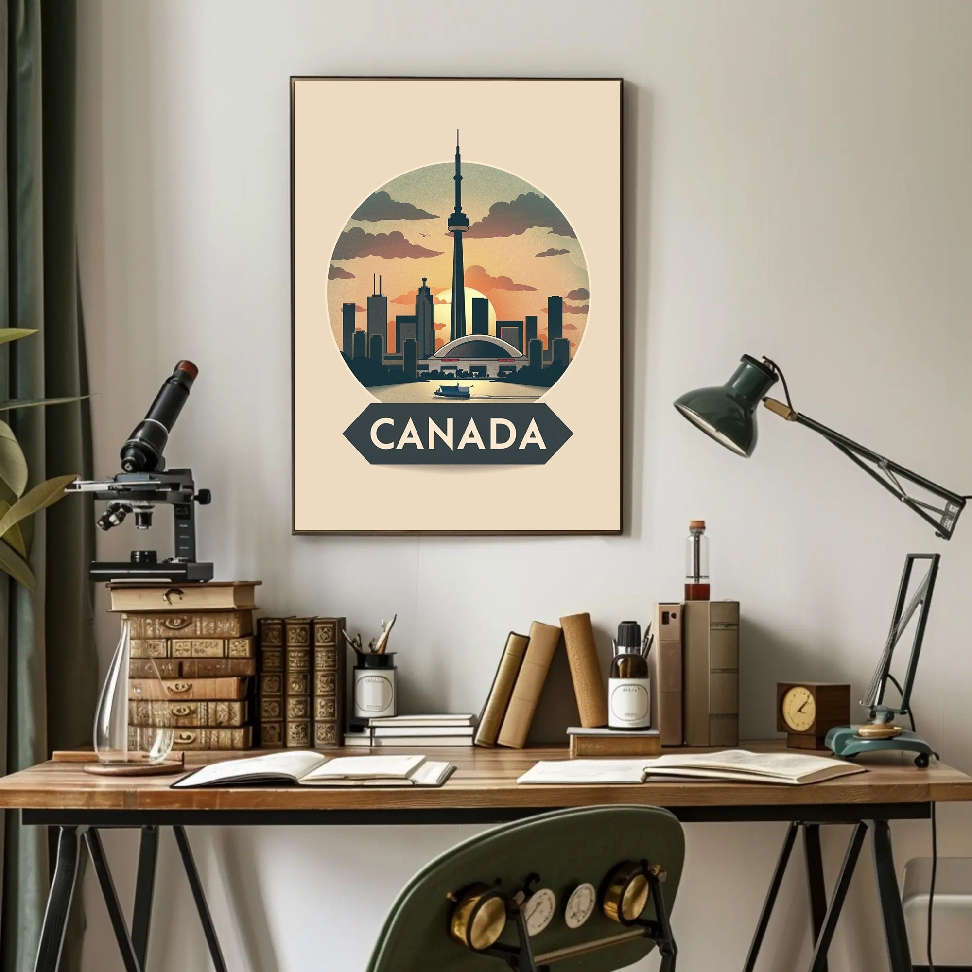 Toronto Skyline at Sunset: Urban or Cityscape Poster PosterGoat