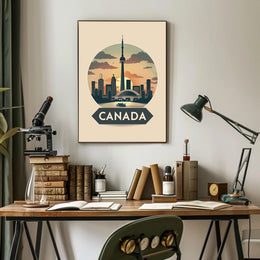 Toronto Skyline at Sunset: Urban or Cityscape Poster PosterGoat