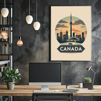 Toronto Skyline at Sunset: Urban or Cityscape Poster PosterGoat