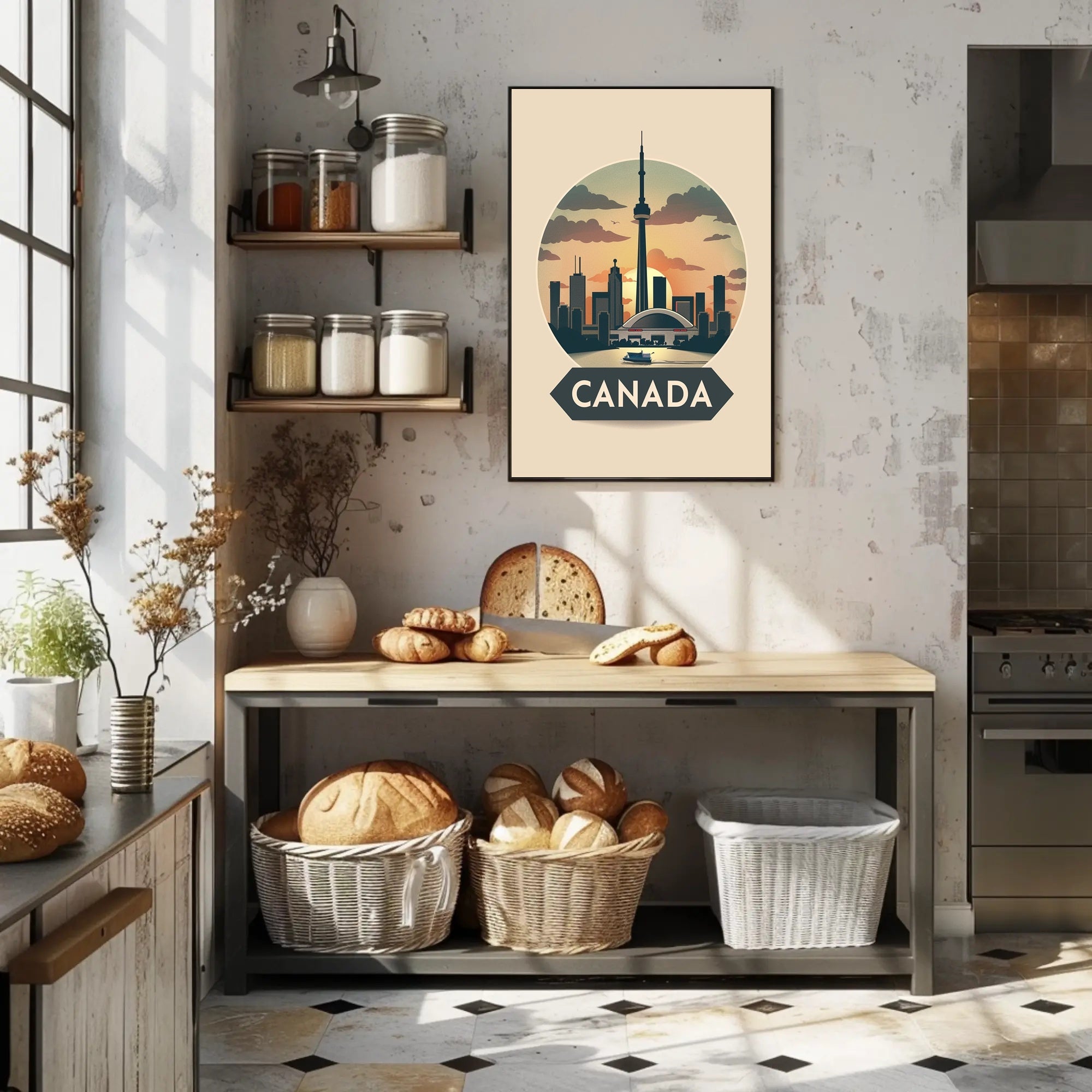 Toronto Skyline at Sunset: Urban or Cityscape Poster PosterGoat