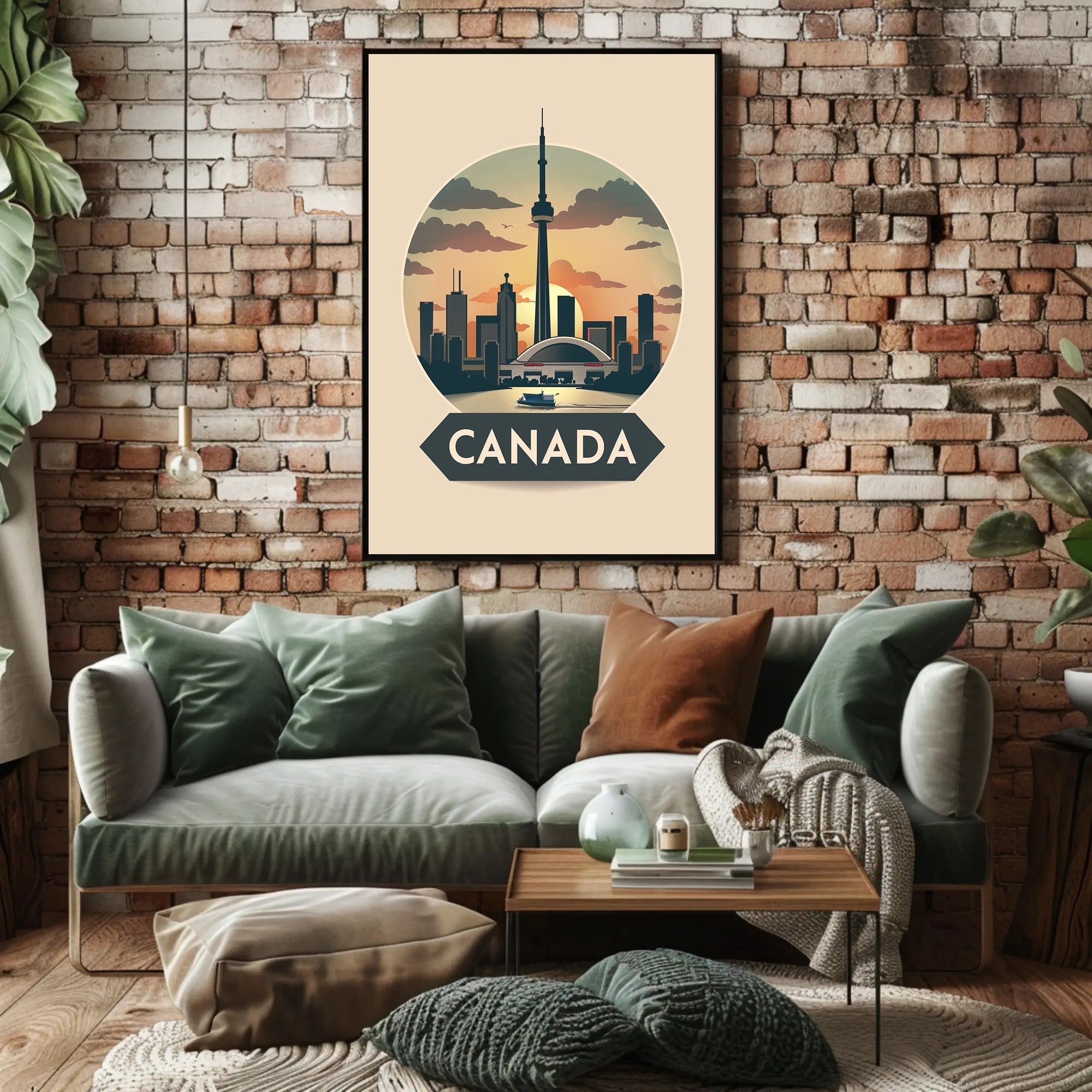 Toronto Skyline at Sunset: Urban or Cityscape Poster PosterGoat