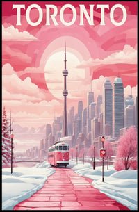 Toronto Winter Wonderland Urban Cityscape Poster PosterGoat
