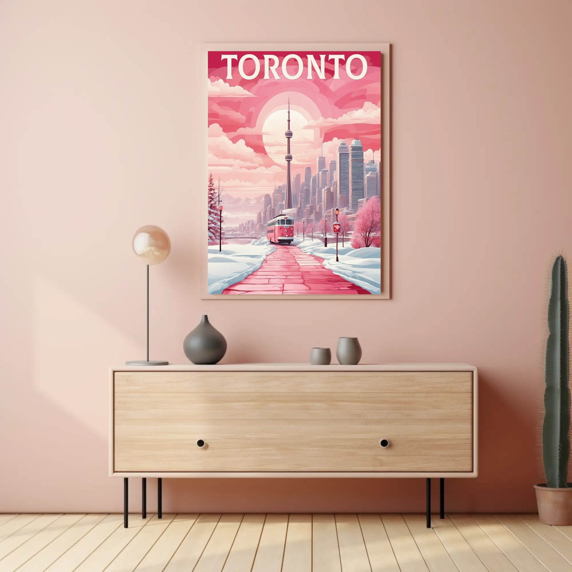 Toronto Winter Wonderland Urban Cityscape Poster PosterGoat