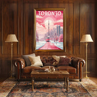 Toronto Winter Wonderland Urban Cityscape Poster PosterGoat