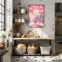 Toronto Winter Wonderland Urban Cityscape Poster PosterGoat