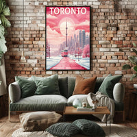 Toronto Winter Wonderland Urban Cityscape Poster PosterGoat