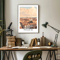 Toulouse Rooftops & Architecture Travel Poster PosterGoat