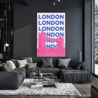 Tower Bridge Bright Urban London Travel Poster PosterGoat