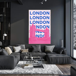 Tower Bridge Bright Urban London Travel Poster PosterGoat