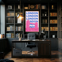 Tower Bridge Bright Urban London Travel Poster PosterGoat