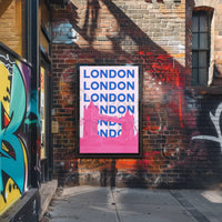 Tower Bridge Bright Urban London Travel Poster PosterGoat
