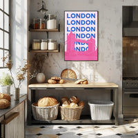 Tower Bridge Bright Urban London Travel Poster PosterGoat