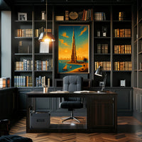 Towering Marvels of Dubai Wall Art Print PosterGoat