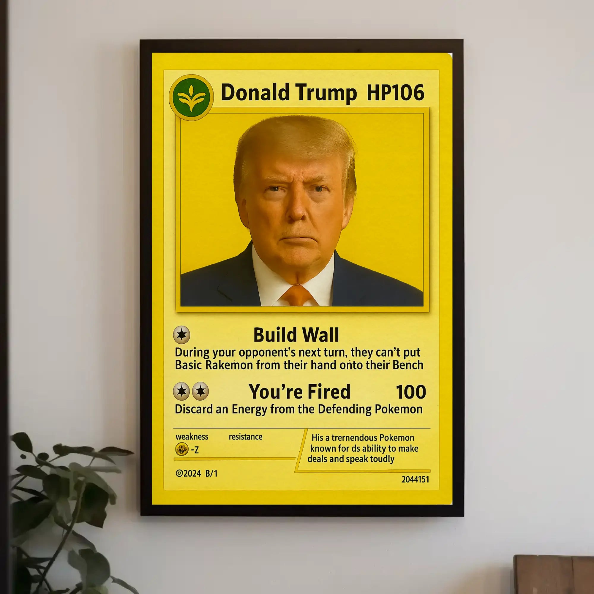 Trading Card Influenced Pop Culture Satirical Poster PosterGoat