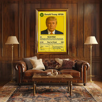 Trading Card Influenced Pop Culture Satirical Poster PosterGoat