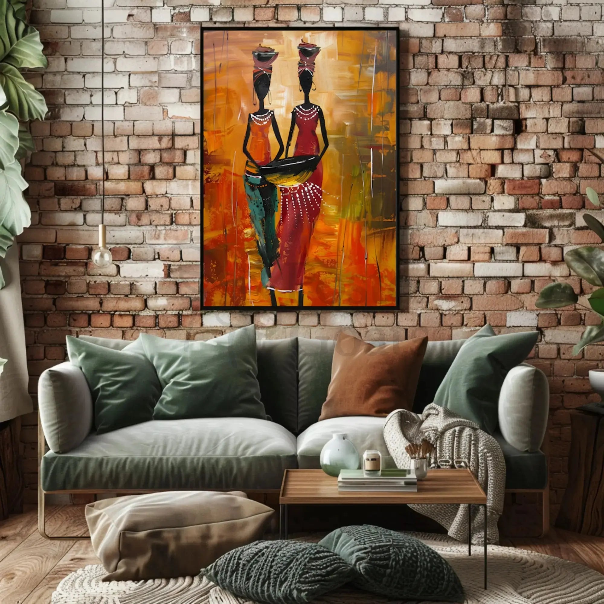 Traditional African Women's Art Vibrant Heritage Cultural Poster PosterGoat