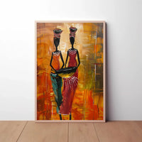 Traditional African Women's Art Vibrant Heritage Cultural Poster PosterGoat