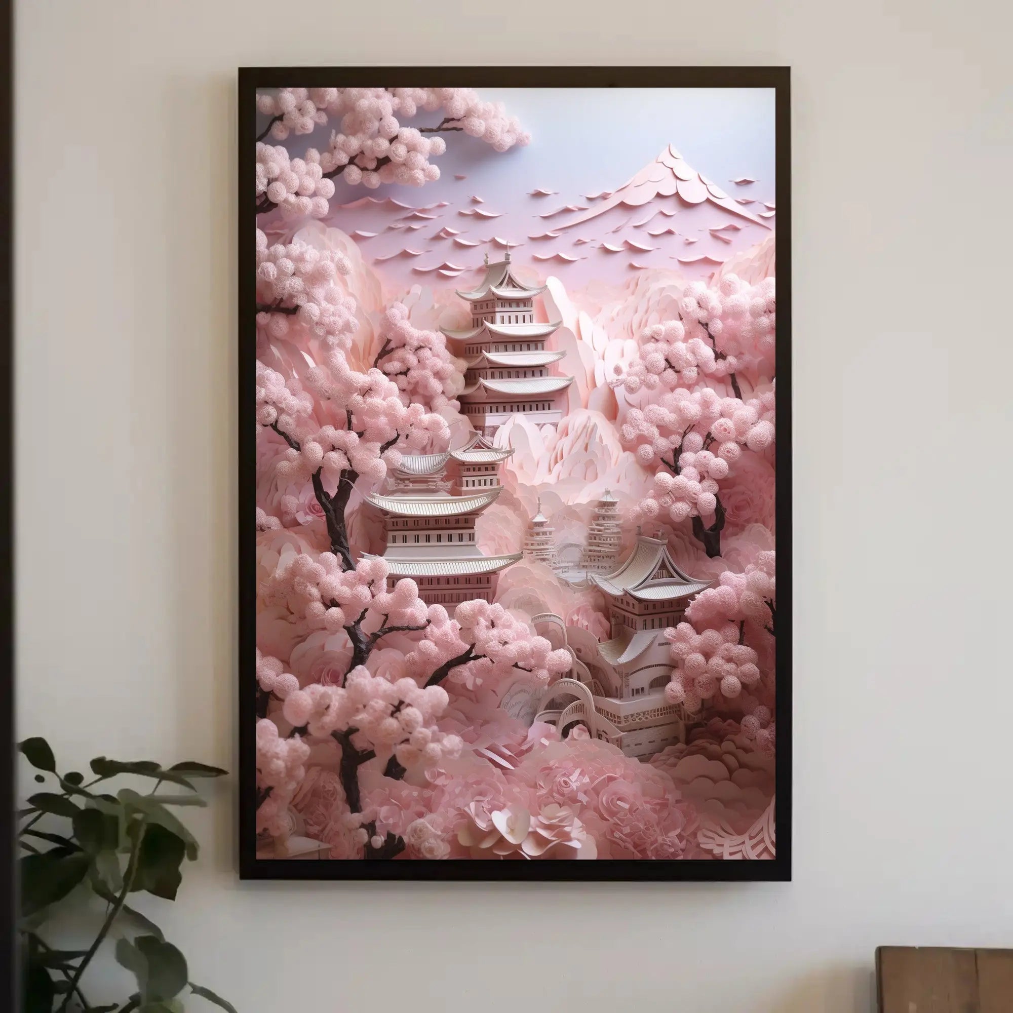 Traditional East Asian Cherry Blossoms Poster Cultural or Heritage Poster PosterGoat