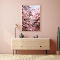 Traditional East Asian Cherry Blossoms Poster Cultural or Heritage Poster PosterGoat
